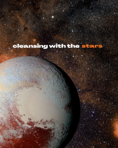 a photo of pluto in space
