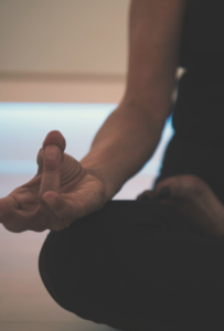 Relax the body with meditation